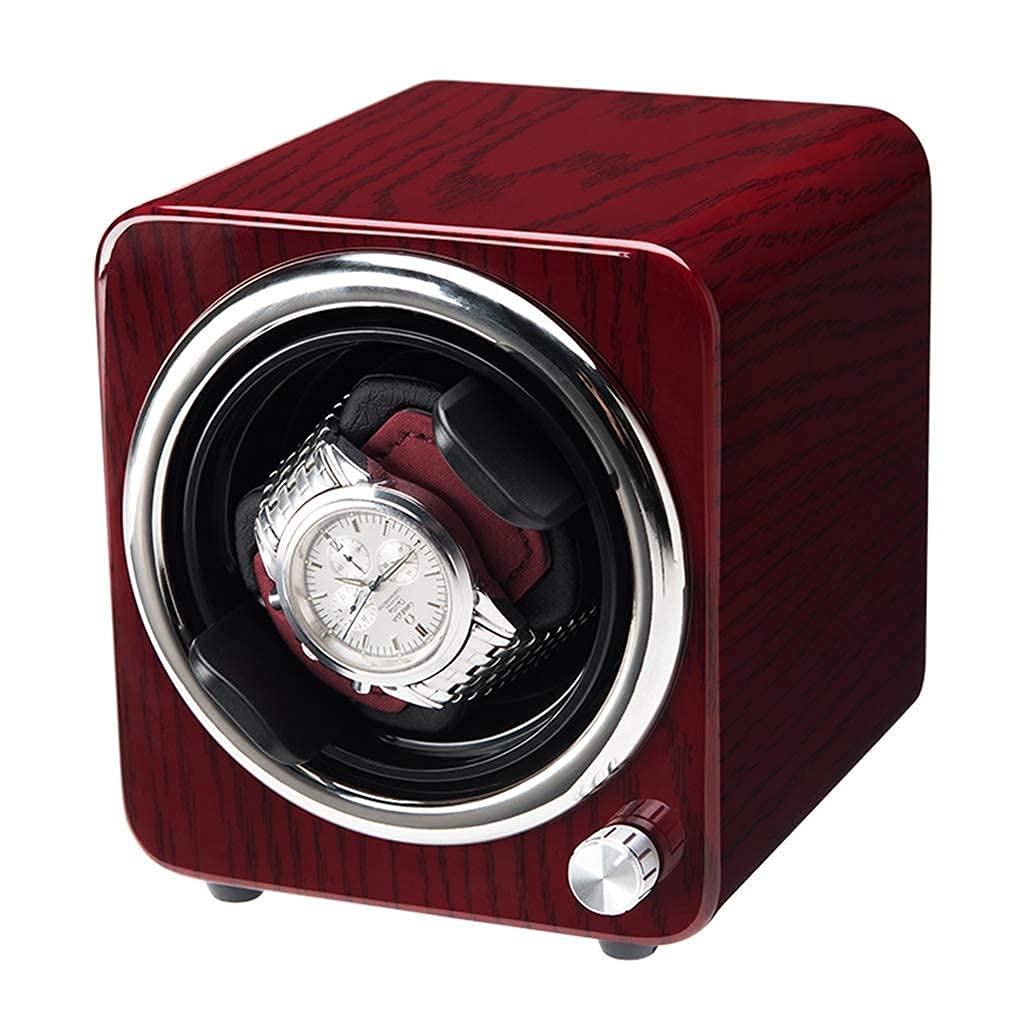 QUSYZD Watch Winder, Household Single Watch Mute Watch Box Portable Mini 1+0 Rotate Automatic Mechanical Watches Winding Boxs Gift,