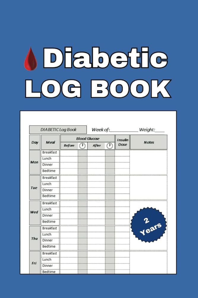 DIABETIC LOG BOOK: 2-Year Daily Blood Glucose Tracker to Monitor Blood Sugar Levels and Help Improve A1C Numbers. Suitable for Diabetics, Pre- Diabetes, Type 1 and Type 2.: Journals, Better Health: Amazon.com: Books diabetic-log-book-2-year-daily-blood-glucose-tracker-to-monitor-blood-sugar-levels-and-help-improve-a1c-numbers-suitable-for-diabetics-pre-diabetes-type-1-and-type-2-journals-better-health-amazon-com-books