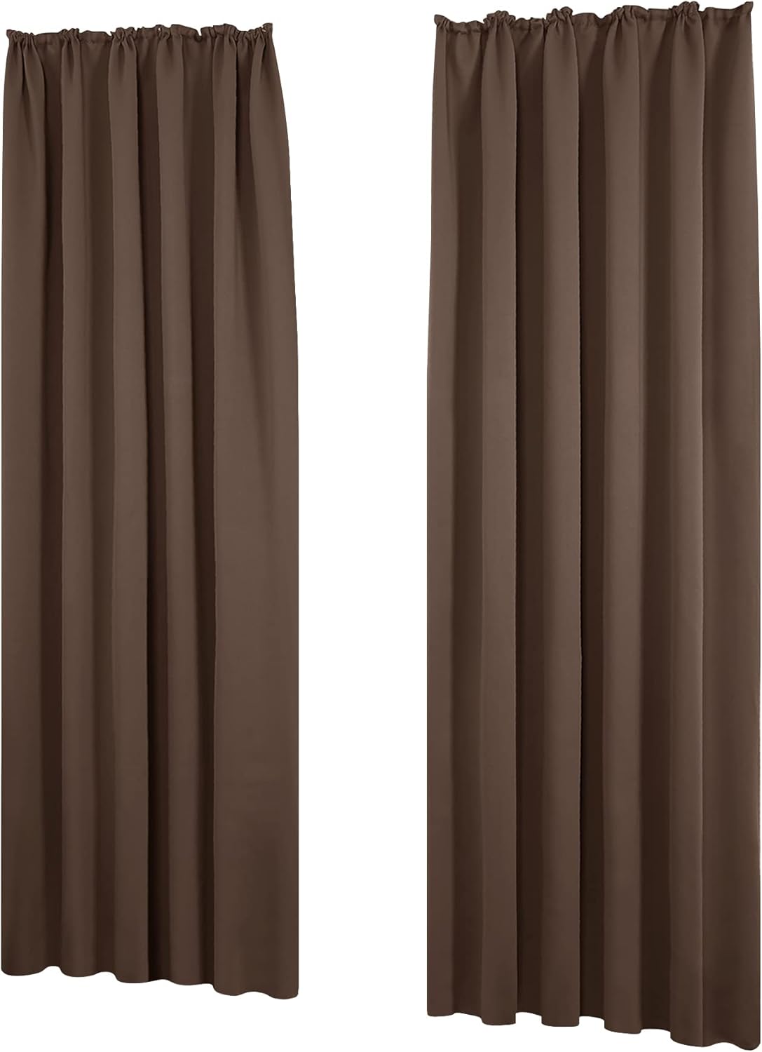 Deconovo Thermal Insulated Curtains Blackout Curtains Pencil Pleat