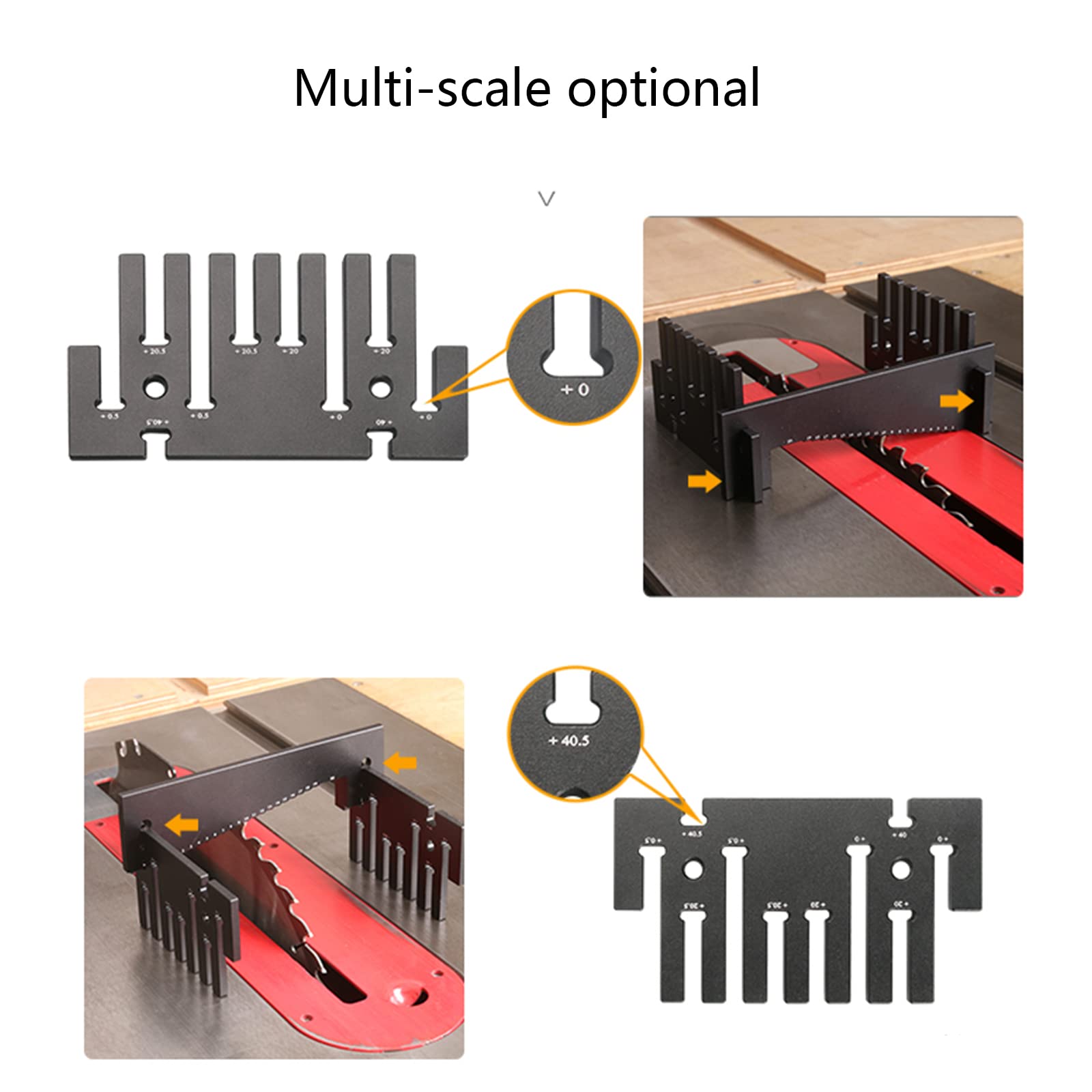 JAGTRADE Height Gauge 3PCS Step Depth Gauge Depth Height Saw Gauge High-Precision Tenon Caliper Metric for Routers and Table Saw Woodworking