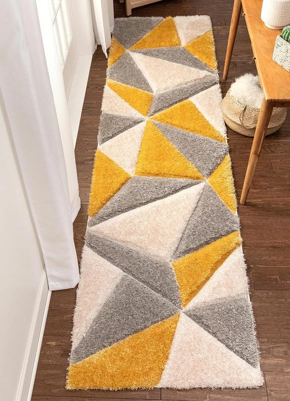 Image of Carpet for Living Room, Bedroom and Hall Handmade Microfiber Cozy Soft and Fluffy Shaggy Area Rug with 2 inch Thick Anti Skid Carpet [2x6 Feet Multi 01]
