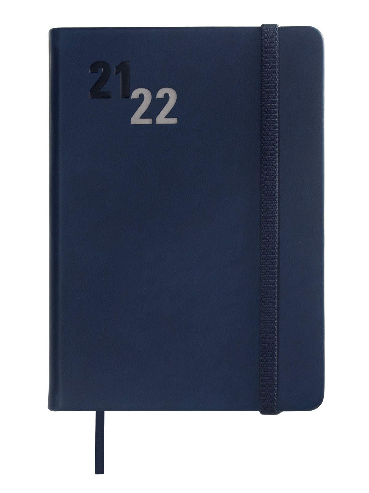 FinocamNatural Croma Diary 2021 2022 M4-118 x 168 1 Day per Page Blue Spanish