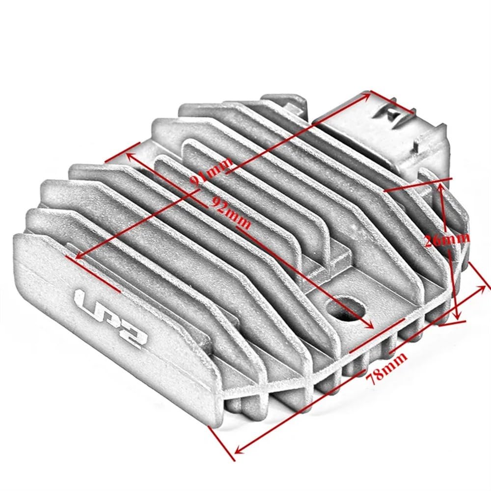 rectificador regulador de Voltaje Rectificador Regulador De Voltaje De Metal para Motocicleta, 12V, para Y&AMAHA YZF R6 WR250R XVS1100 XVS650 TMAX XP500 FZ6R 700 YFM70