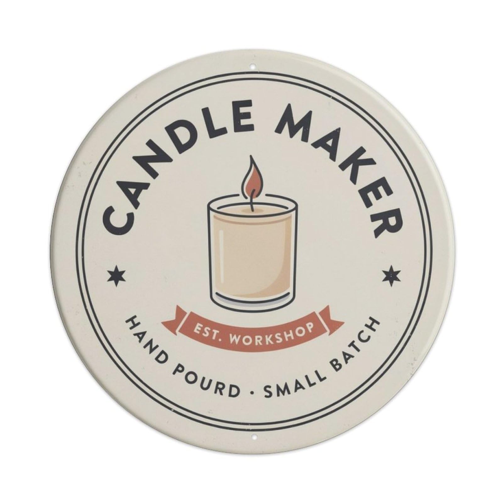 Candle Maker Metal Tin Sign Plaque