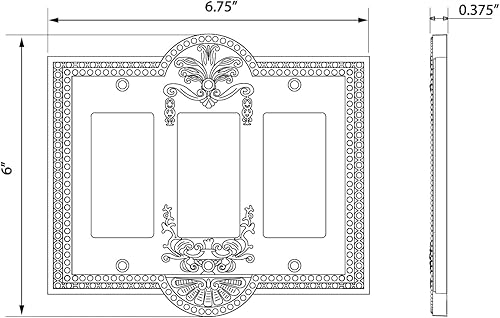 Miniatura 4 de Nostalgic Warehouse Placa de cubierta para interruptor de luz Meadows