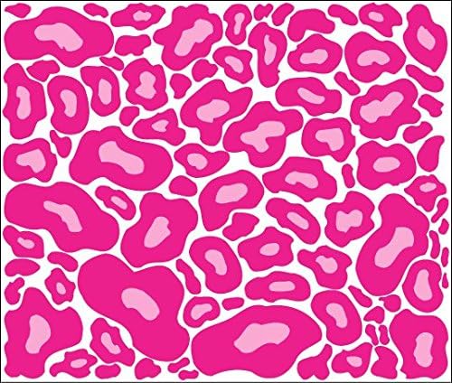 Pink Leopard Print Wall Stickers