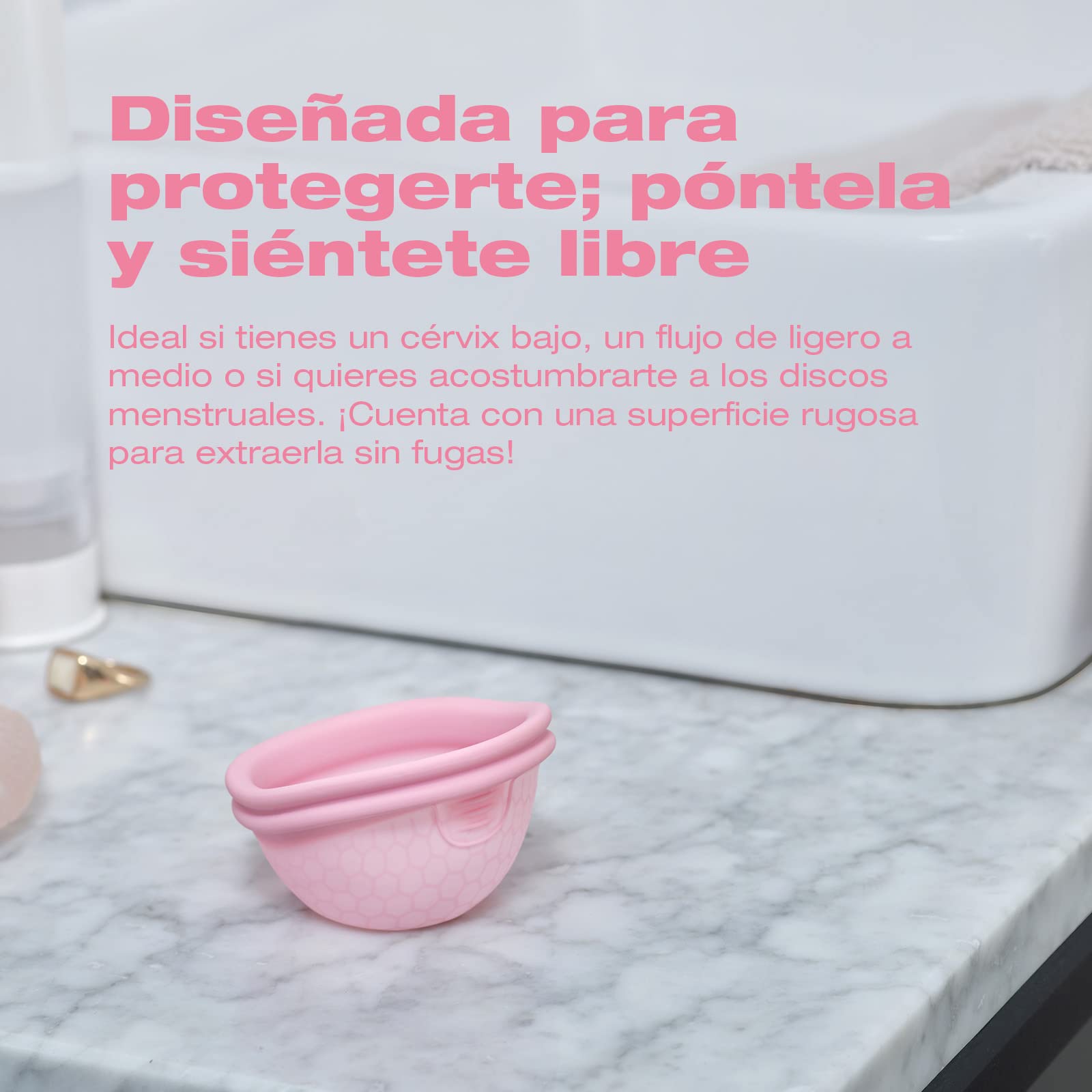 INTIMINA Ziggy Cup 2: Disco Menstrual Ultrafino Reutilizable con Diseño Extraplano, Copa Menstrual Reutilizable, (Tamaño A)