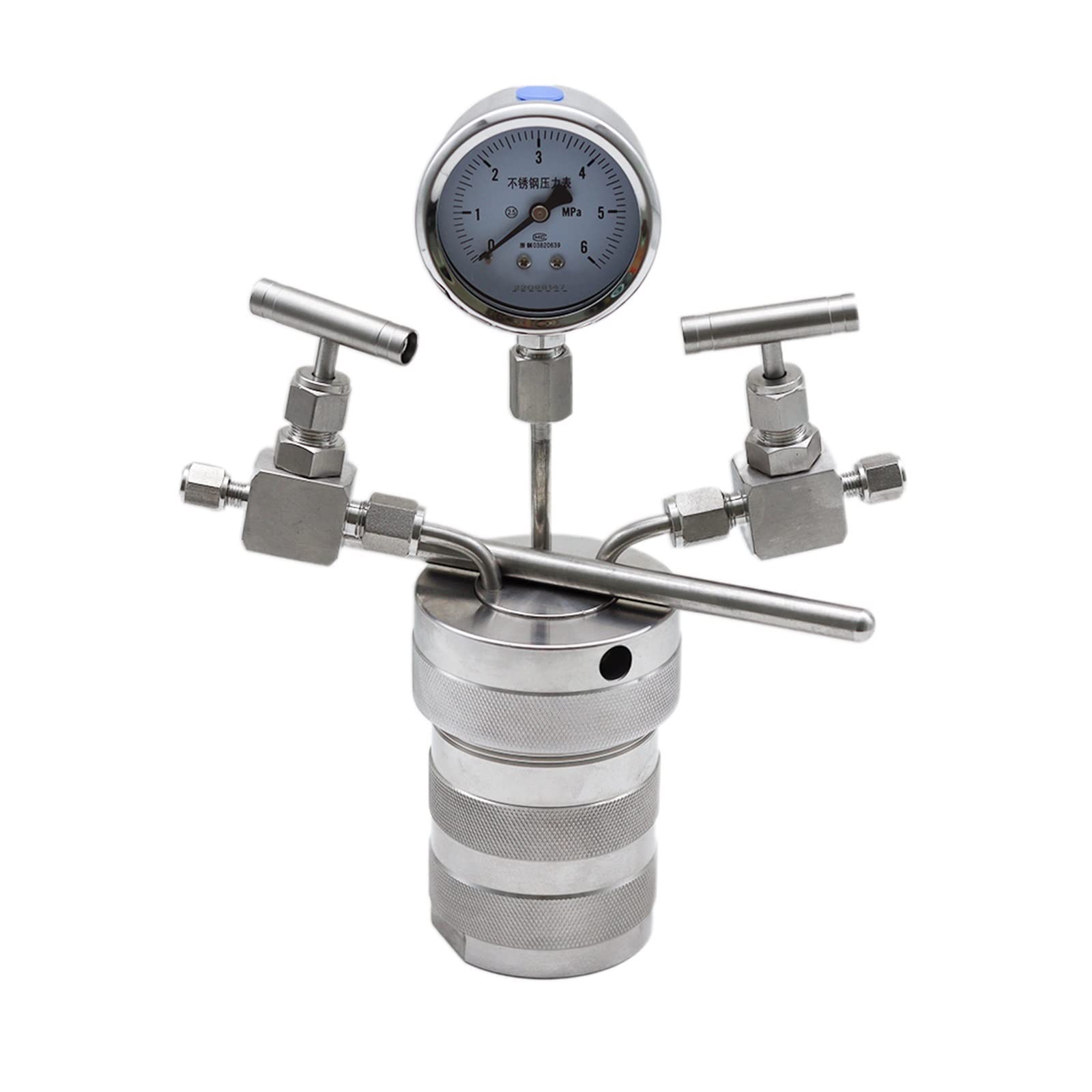 Recipiente de reactor de autoclave de síntesis hidrotermal + indicador de salida de entrada 25ml 6Mpa,Para Conseguir Una Gran Estabilidad