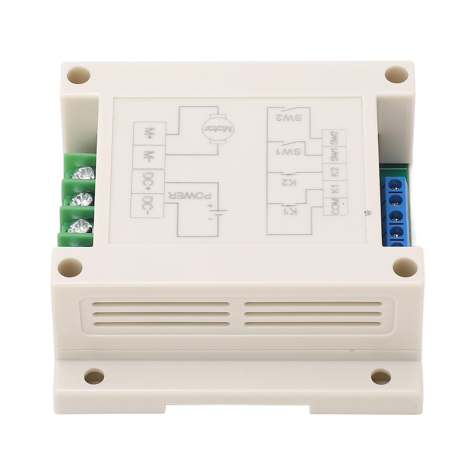Oumefar Module de Commande de Moteur à Courant Continu, Contrôleur de Moteur Avant et Arrière à Distance 10A pour Serrures électriques, Matériau ABS