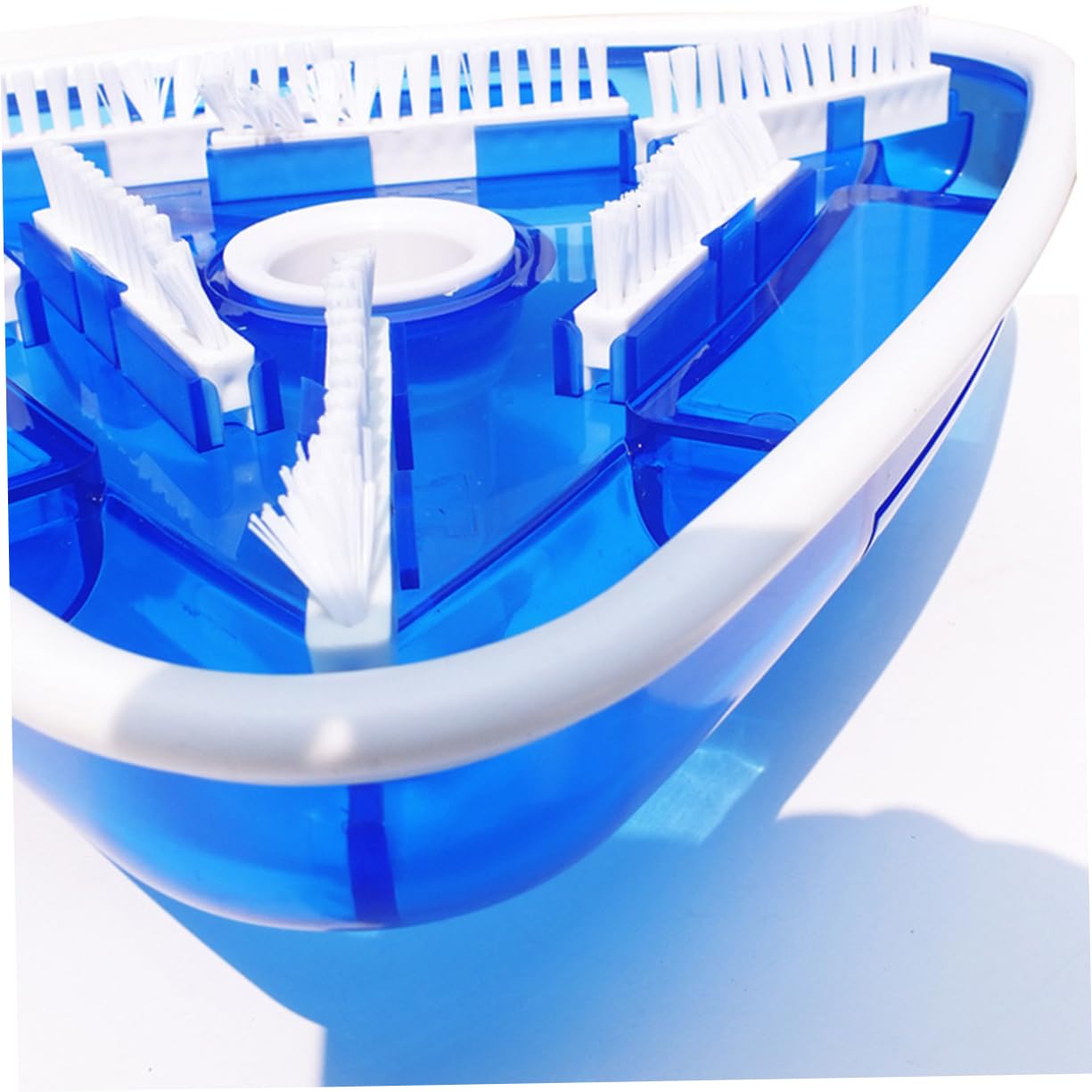 Dreieckiger Pool Saugerkopf Transparent Blau aus Pp für Reinigung