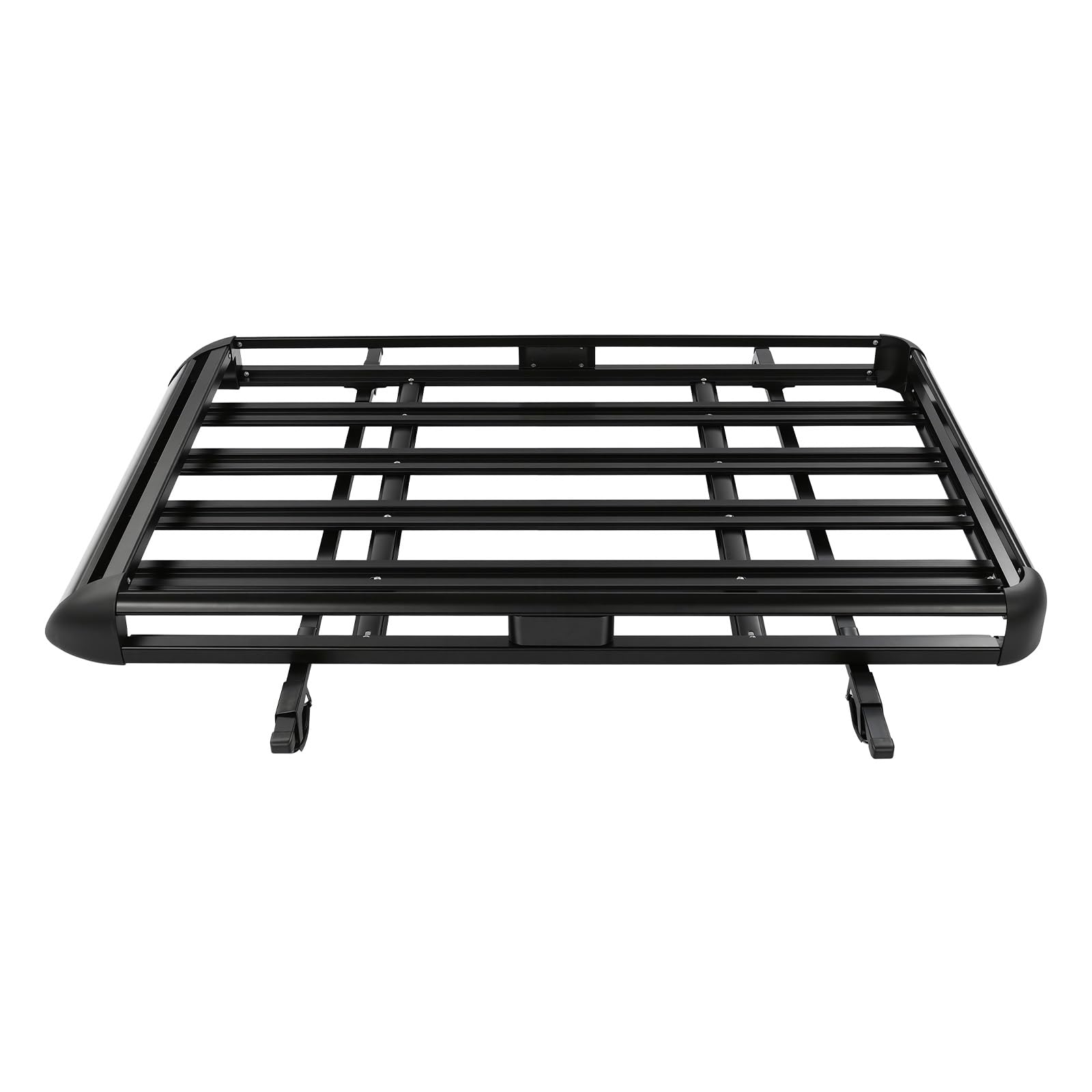 Baca portaequipajes universal de aluminio, 160 x 100 cm, ancho ajustable hasta 135 cm, capacidad de carga de 150 kg, para SUV con riel integrado