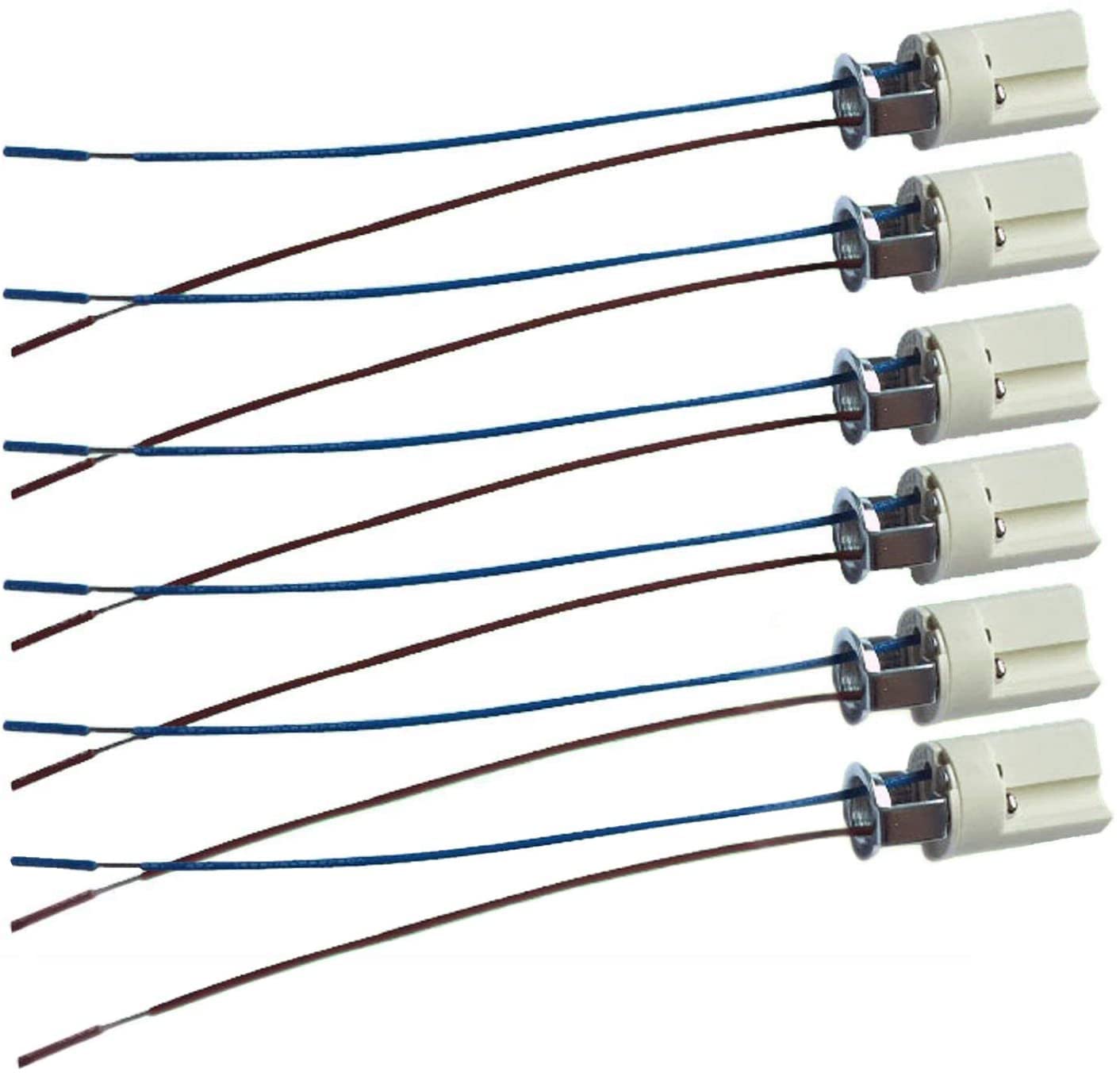 Improvhome G9 Base Socket Ceramic Lamp Holder Halogen Lamp Holder with 9" Leads G9 Connector LED Aging Test Lamp Bracket (Holder G9 5 Pcs)-image-21