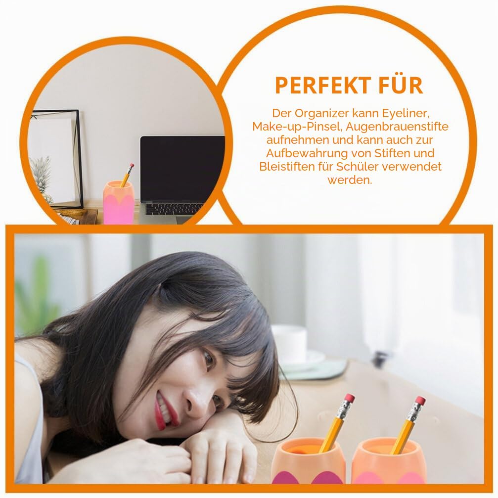 HEMOTON 6 Stück Stiftehalter Schreibtisch Stiftebox Schreibtisch Organizer Kinder Stifteköcher Schreibtisch Organizer Multifunktion Veranstalter