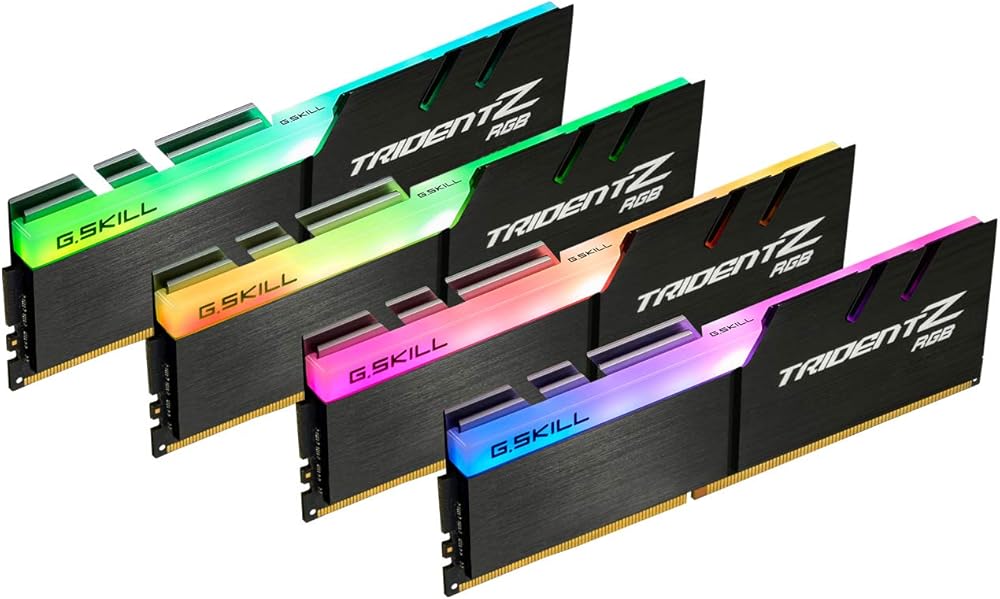 G.SKILL 32GB (4 x 8GB) TridentZ RGB Series DDR4 PC4-34100 4266MHz Desktop Memory Model - View 1