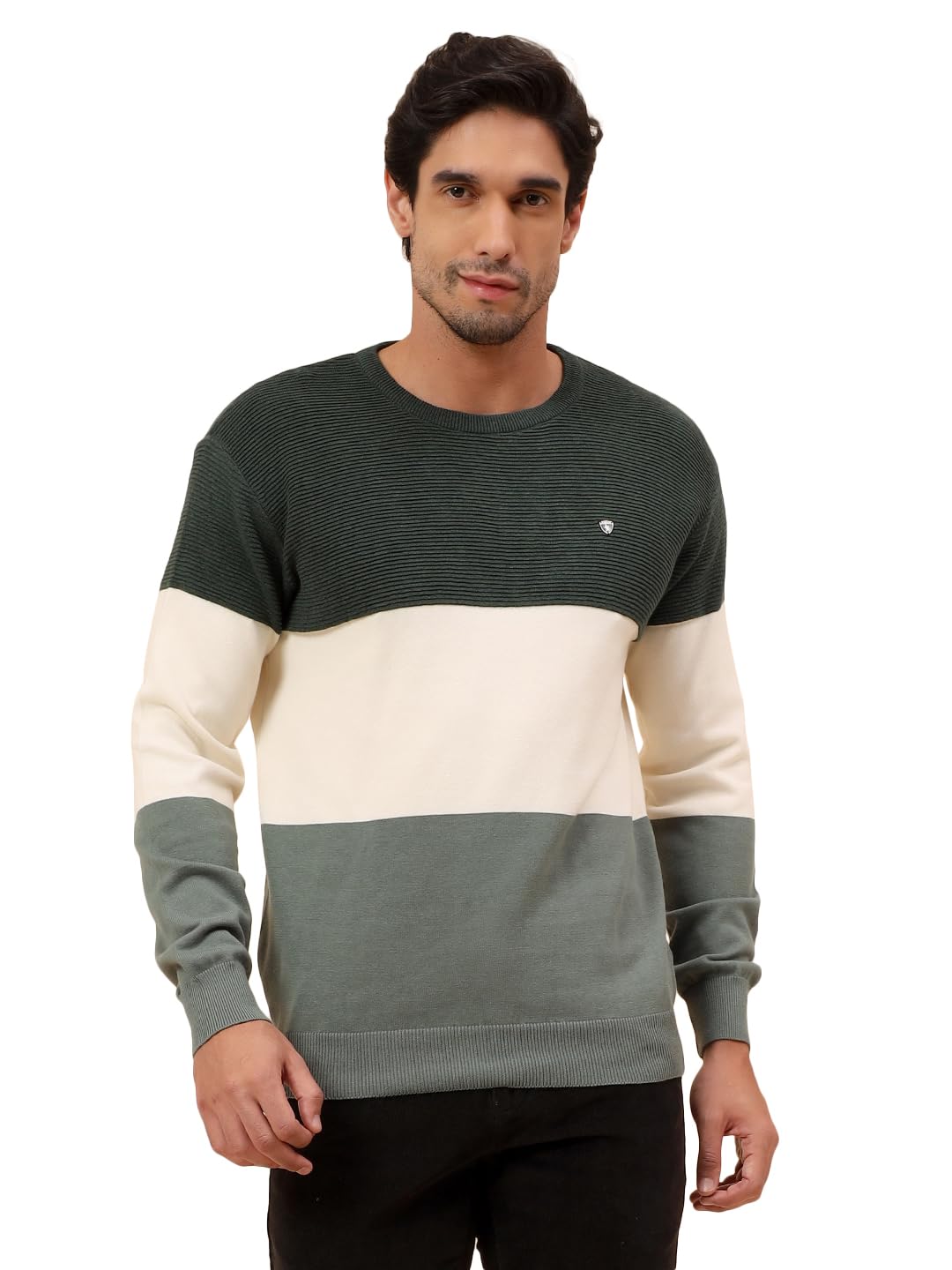 cantabil Sweater for Men | Winter Wear Cotton Fabric Pull-On Closure Round Neck Regular Fit Striped Pattern (P_MSWL00128)-picture-22