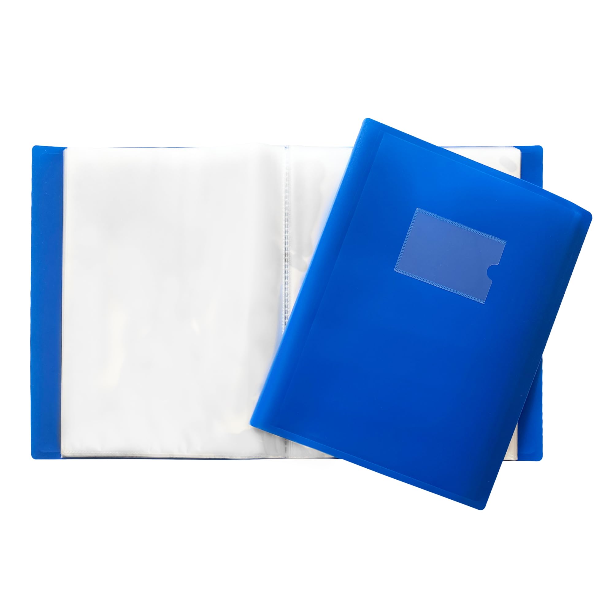 Janrax A4 Blue Flexible Cover 150 Pocket Display Book - Presentation Folder