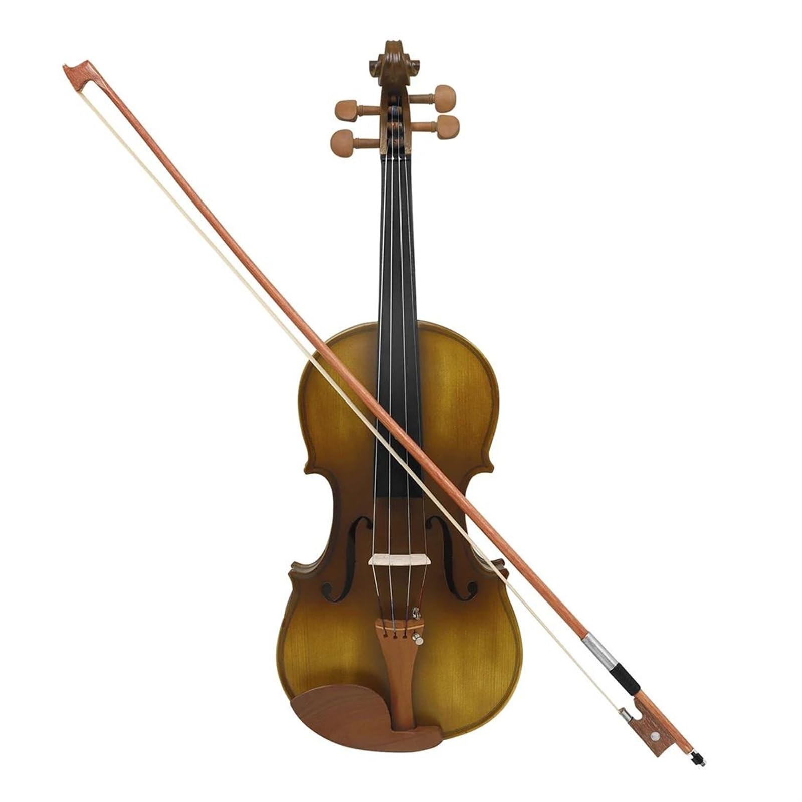 Violino 4/4 Tastiera In Ebano Set Di Con Custodia Sintonizzatore Per Arco Accessori Per Poggiaspalla Per Principianti(Violin)