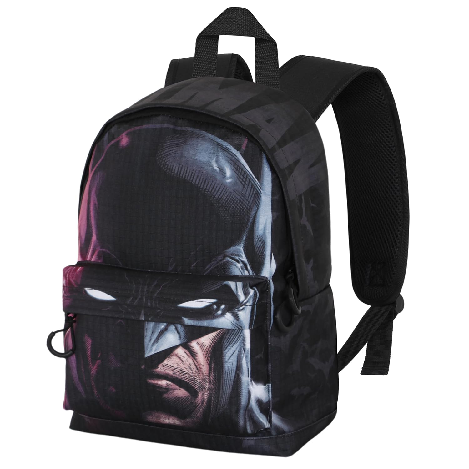 Karactermania Batman Face-Small Fan HS Backpack, Black, 25 x 35 cm, Capacity 12 L