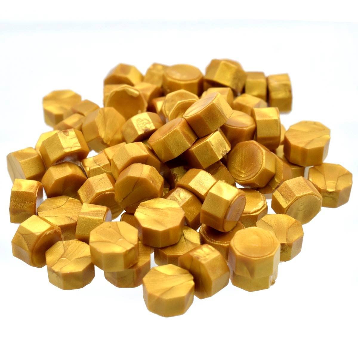 EKTA STATIONERY Sealing Wax Beads (Pack of 70-75) (25gm) (METALIC Gold)-image-48