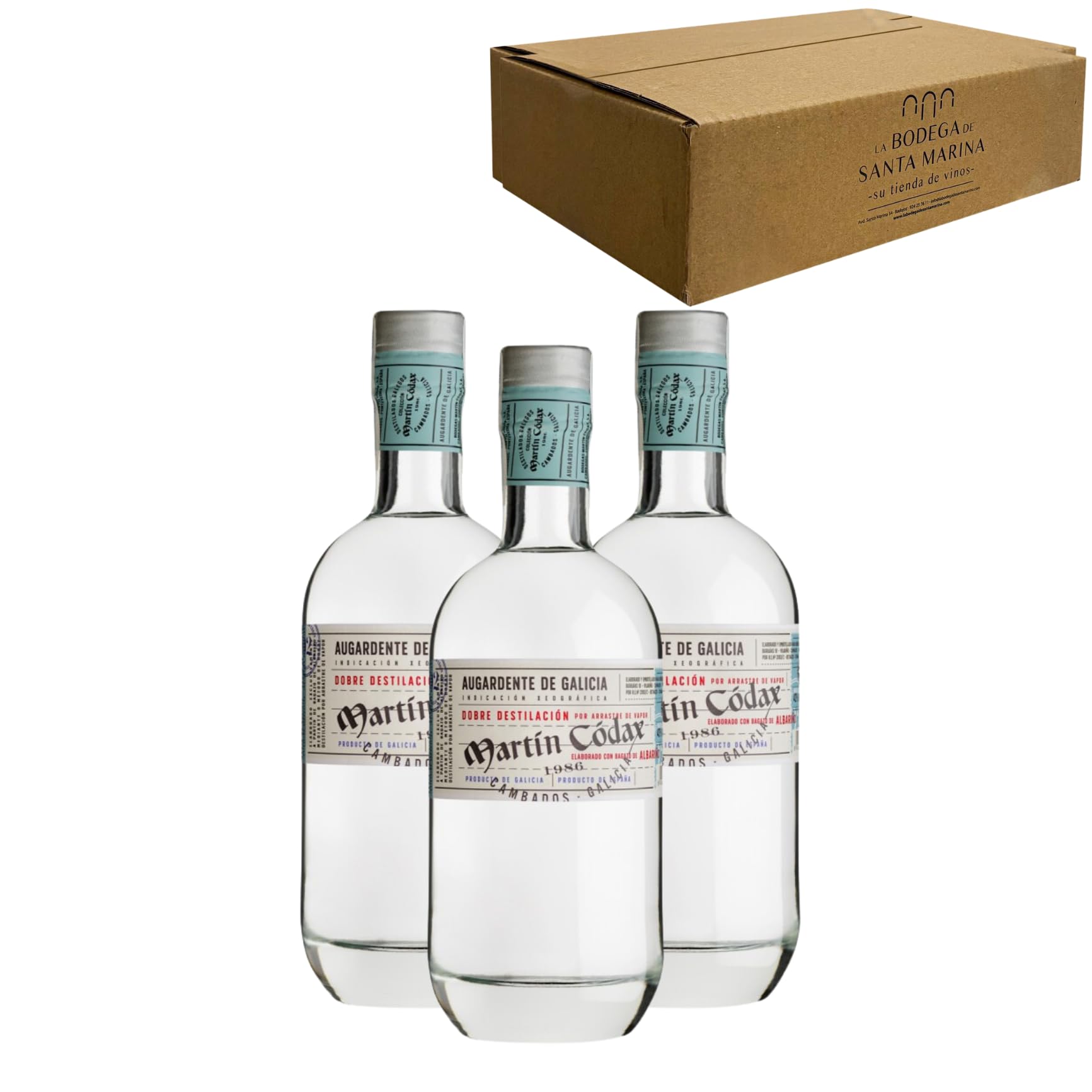 Aguardiente de Galicia - Celebra los momentos especiales con el licor perfecto Pack 3-70cl