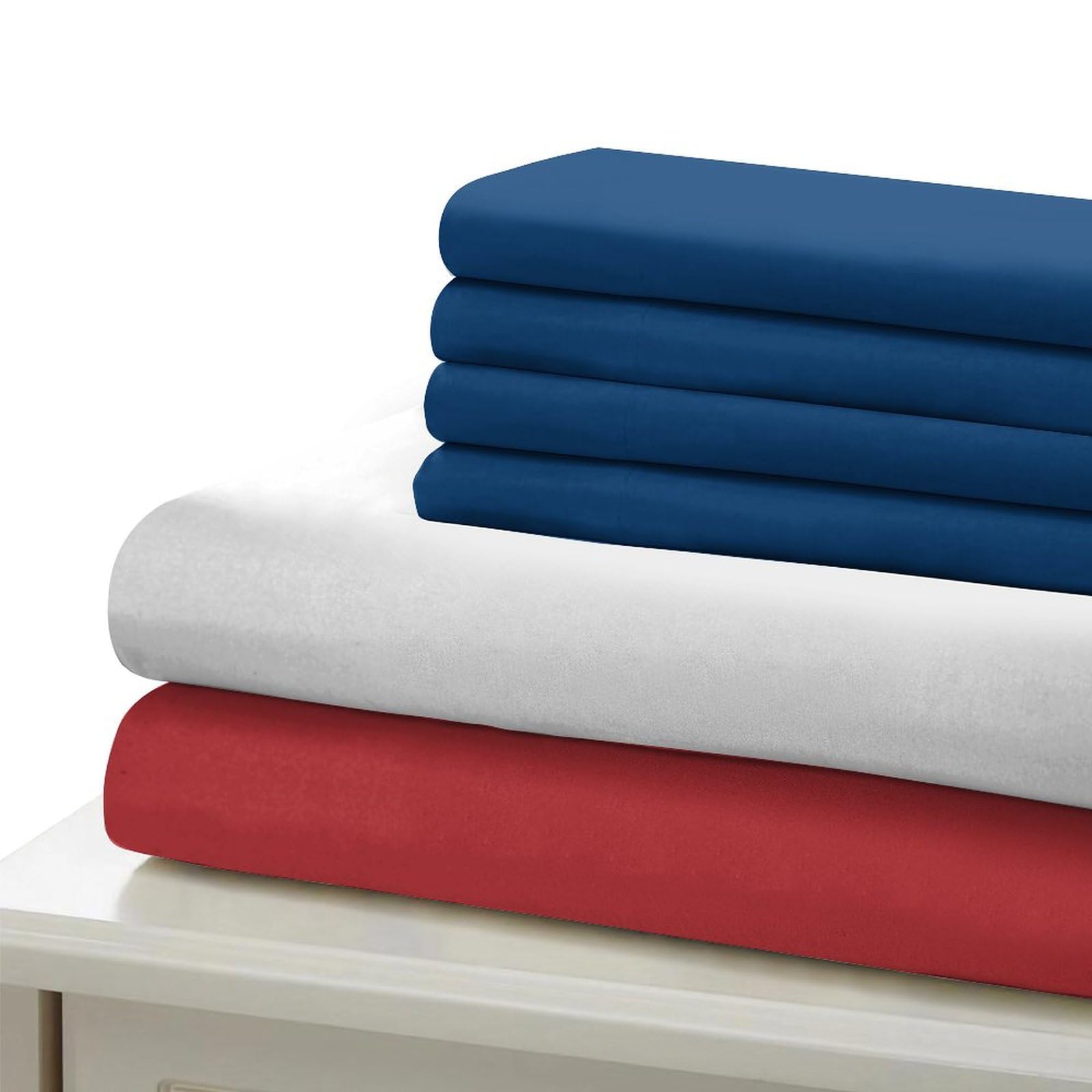 Serbische Flagge Bettwäsche Set 3-teilig – Mikrofaser-Bettbezug Mit Reißverschluss, Weich & Pflegeleicht