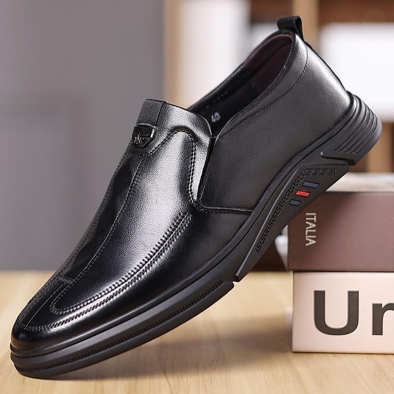 Men Patent Leather Dress Shoes,Casual Classic Business Printed Slip On Dress Sneakers Fashion Sneakers Loafers3