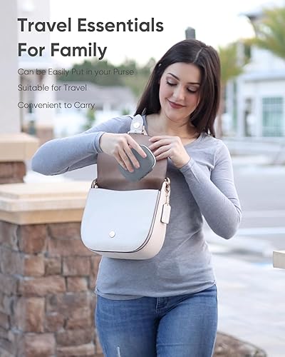 Miniatura 4 de Holii Pastillero de viaje, 8 compartimentos, pastillero portátil, pastillero diario para guardar vitaminas, pequeño contenedor de píldoras para