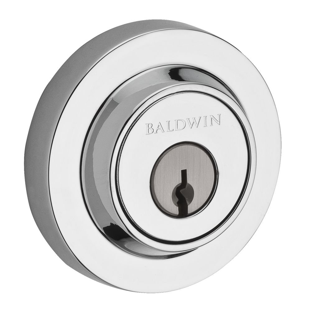 Cilindro Baldwin SCCRD260 cromado brillante con diseño redondo para un giro suave y seguro