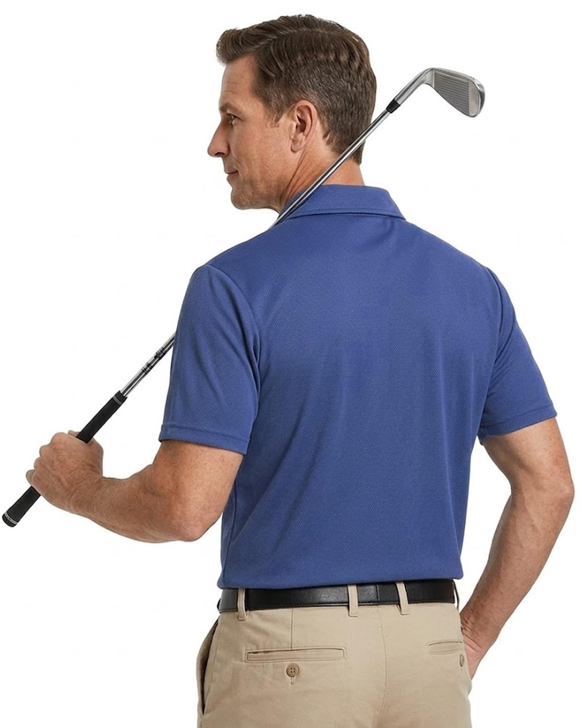 Liloak Męskie koszulki polo z krótkim rękawem koszulki golfowe 3-pak koszule robocze z kołnierzykiem lato biznesowe na co dzień
