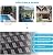 Kullavik 12PCS Outdoor Patio Furniture Set PE Wicker Rattan Sectional Sofa Patio Conversation Sets,Blue
