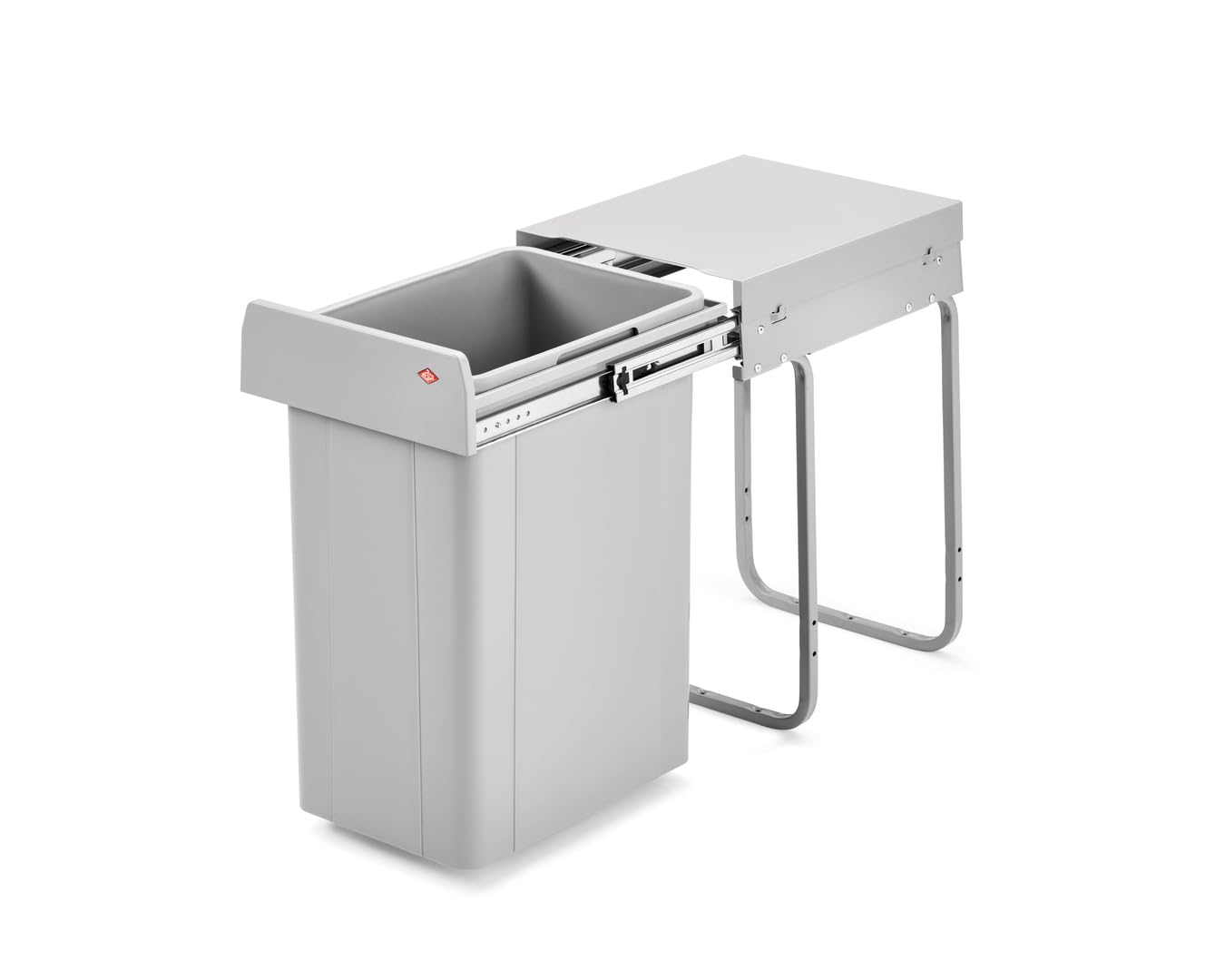 WESCO Poubelle métal Gris 26x47 cm