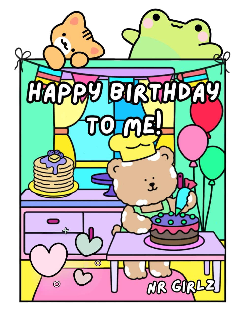 Happy Birthday to Me Colouring Book: Fun Birthday-Themed Coloring, Affirmations & Activities for a Joyful Celebration!