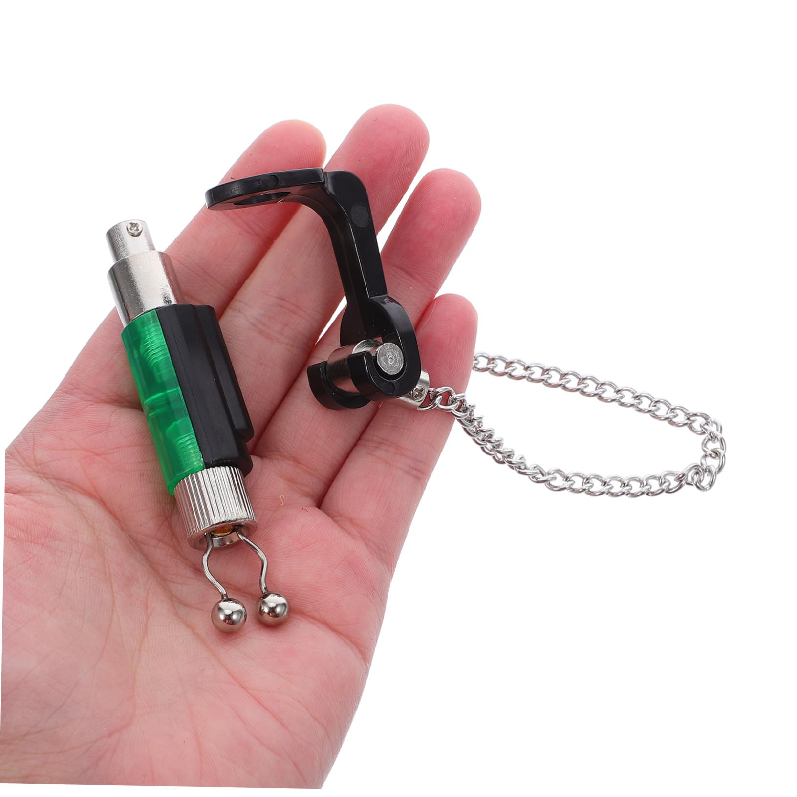 Anneome 4 Pezzi Fishing Alarm Swingers per Carpe con Catena Flessibile Senza Luce Indicatori Morsi Resistenti alle Intemperie Clip Facile per Canna da Pesca Outdoor