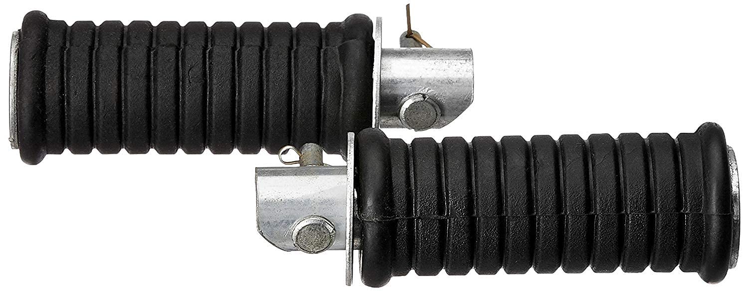 KELIC Bike Rear Footrest (Set of 2) (Black) for Hero Passion Pro ES