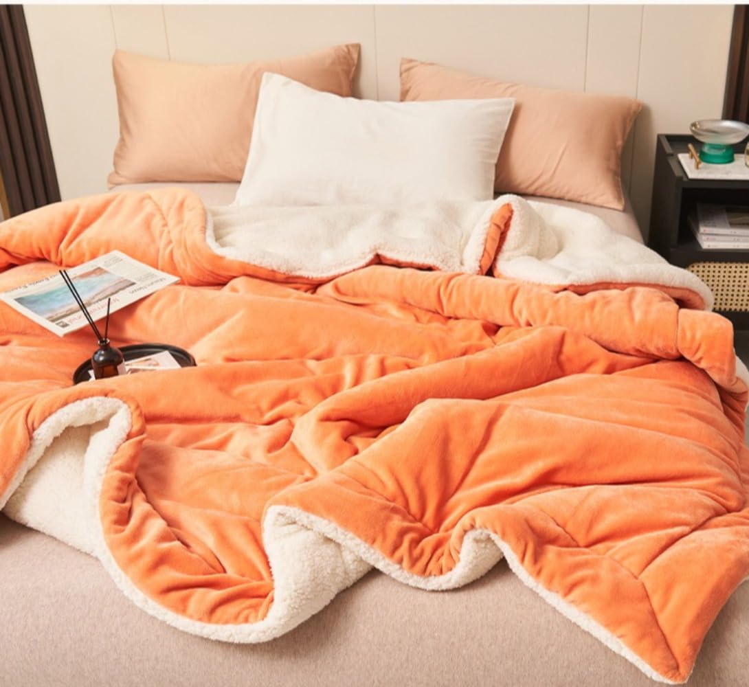 Coperta soffice a doppio strato AC – morbida Kuscheldecke per divano e letto, coperta calda per l'inverno, coperta in peluche per divano, soggiorno e Kuschel Decken AC (giada, 150 x 200 cm)