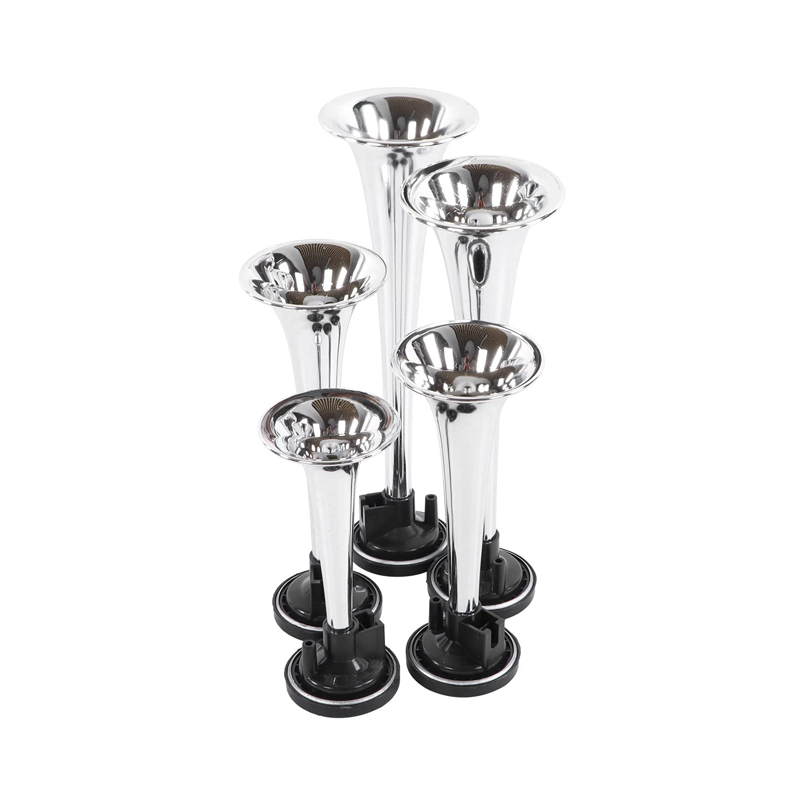 5PCS Róg Samochodowy z Jazz 5 -Tube Music 130dB 12V dla Ciężarówek Bus Łodzi Autobus Samochód Hornmusical TrumpetCar Muzyka Hornloud Horncar Music Horn