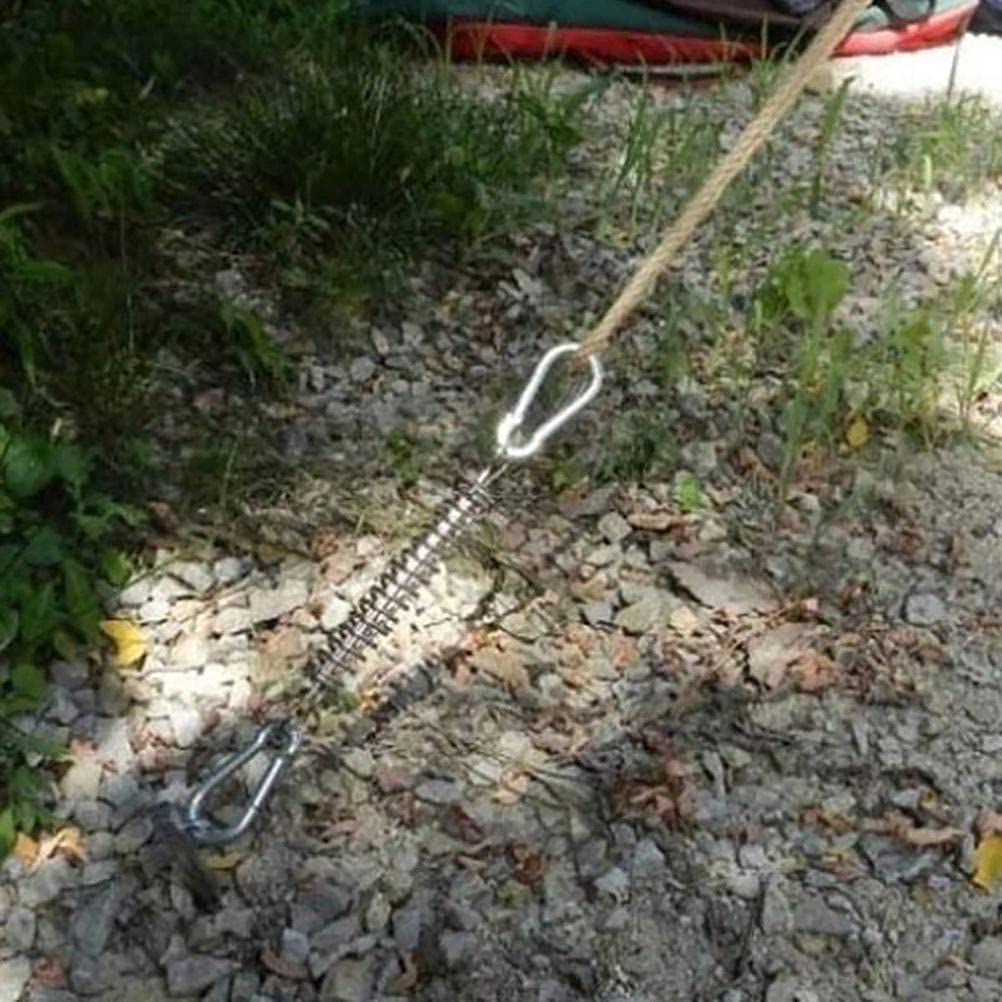 Moschettoni Tenda Fibbie Molla Tenda Esforzarse - Set 4 Molle + 8 Moschettoni Per Camping E Spiaggia Ganci Molla Acciaio Inossidabile