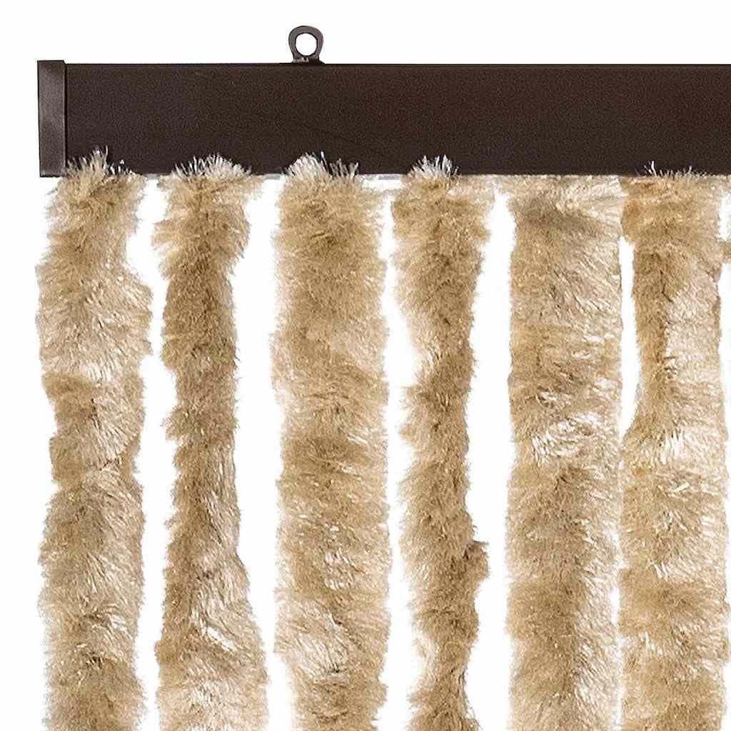 Moustiquaire en chenille - 56 x 185 cm - Pour camping-car - Beige