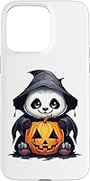 Vista 28 de iPhone 16 Panda Halloween Panda Lover Panda Pumpkin Halloween Case