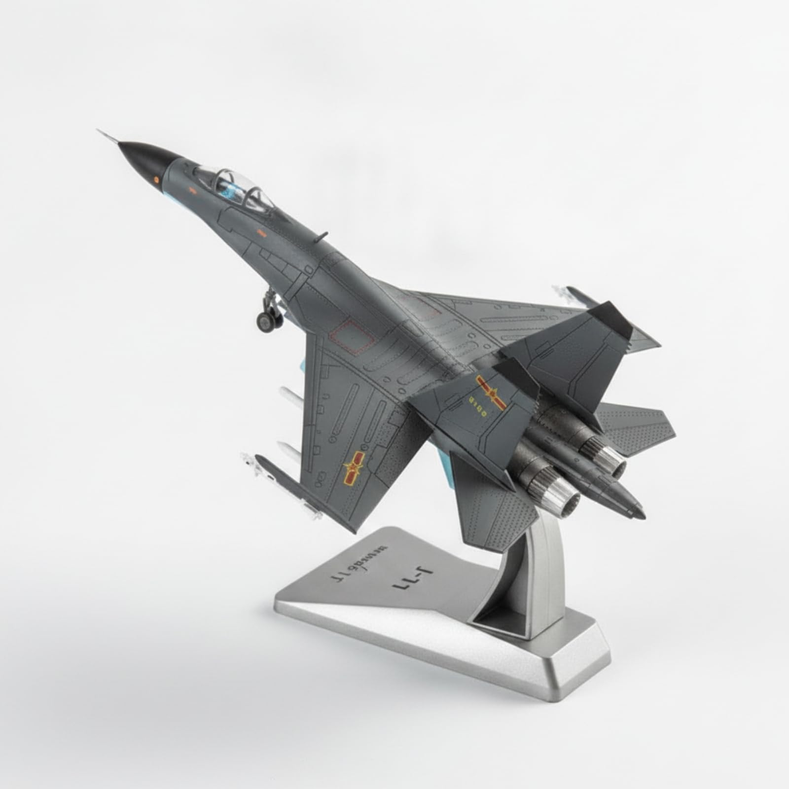 Modellino di Caccia J-11 Dettagliato Modellino di Caccia Militare Premium Modello per Libreria