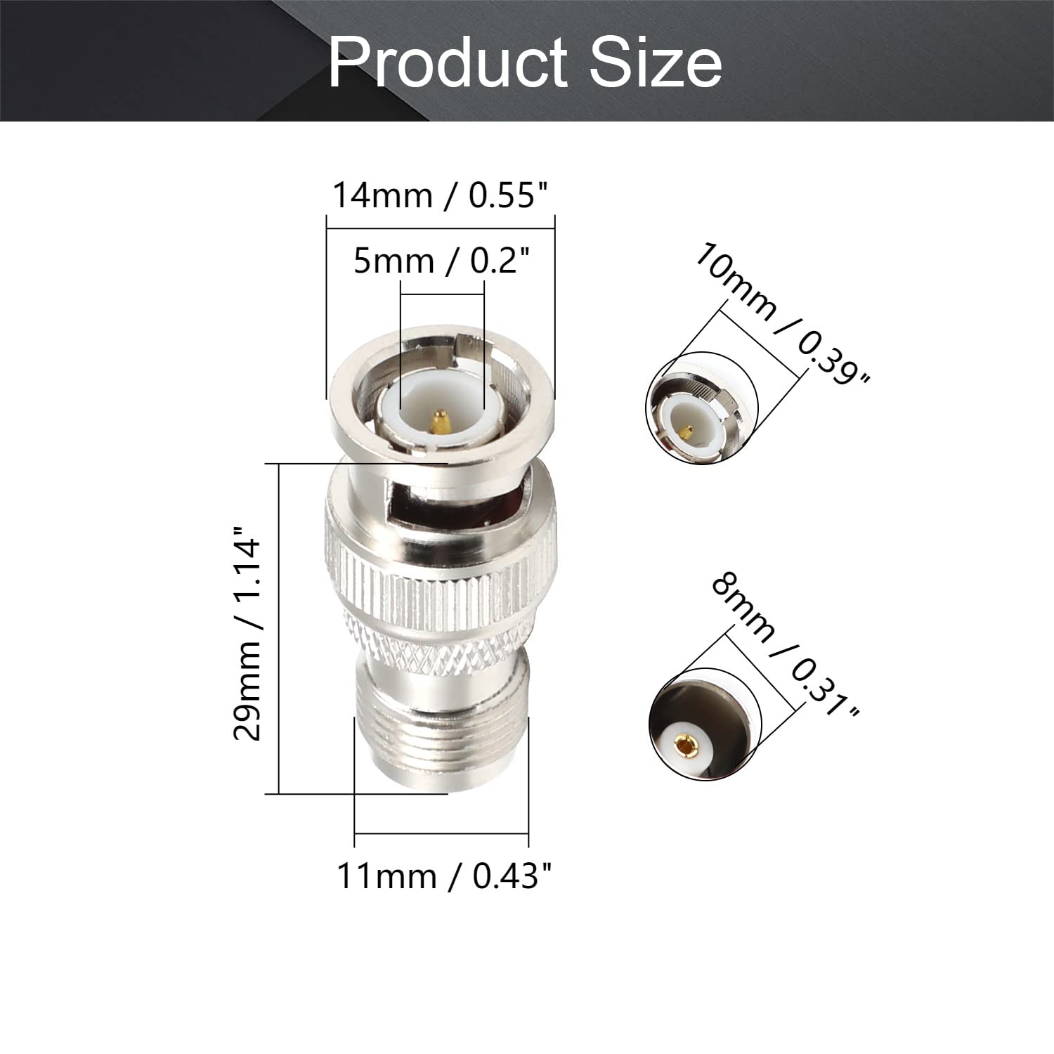 Connettore Coassiale Rf Adattatore BNC A TNC - Connettore Coassiale Per Antenne WiFi Adattatore Rf - Foto 13