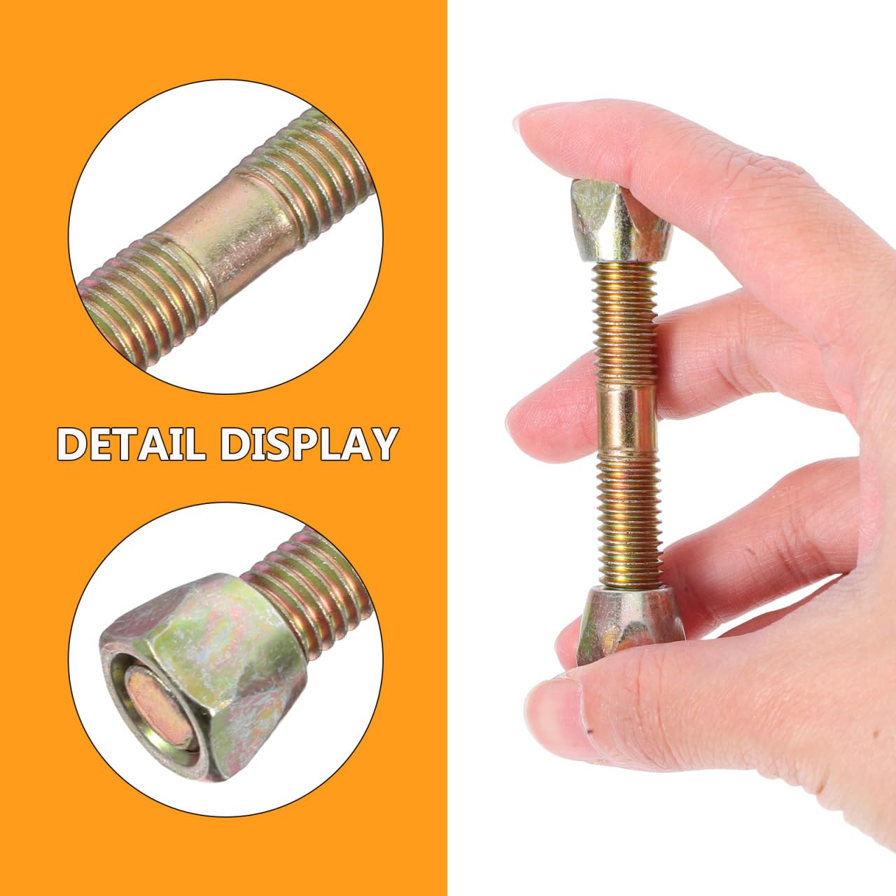 POPETPOP 2Pcs Heavy Duty Swing Chair Screws: 200kg Load Capacity Universal Hanging Egg Chair Hook Bolts - Image 4
