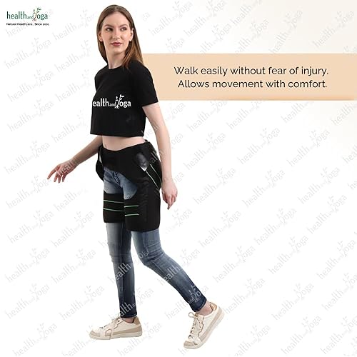 Miniatura 7 de HealthAndYoga Cinturón de protección de cadera extra acolchado, diseño pionero, soporte para reducir caídas, fractura de cadera, ayuda de