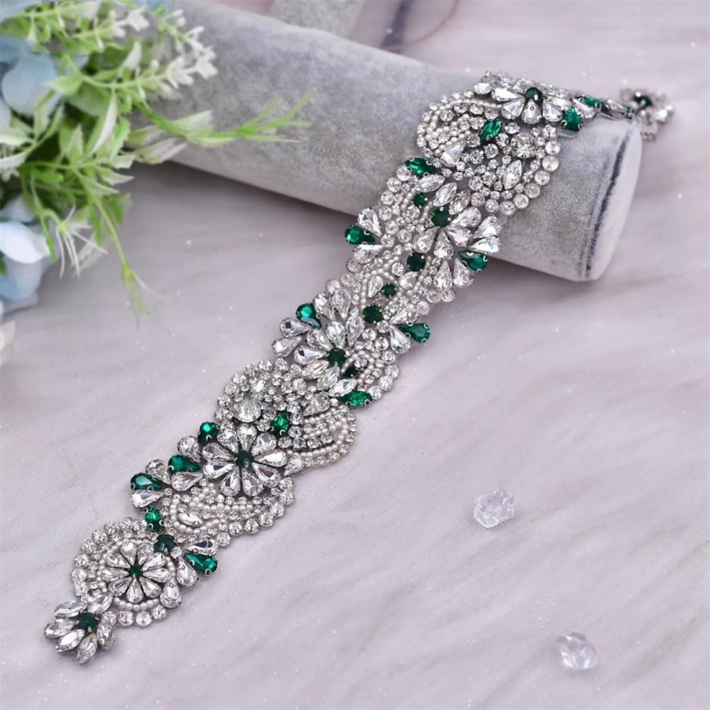 Cinturón de novia con diamantes de imitación para accesorios de boda, cinturón de vestir para mujer