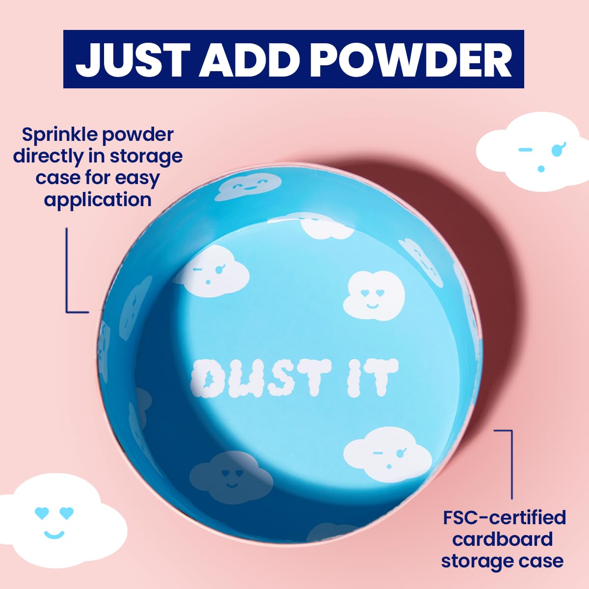 Megababe Body Powder Applicator - Dust Puff | Oversize (6” x 3”) Powder Puff | Powder Sold Separately