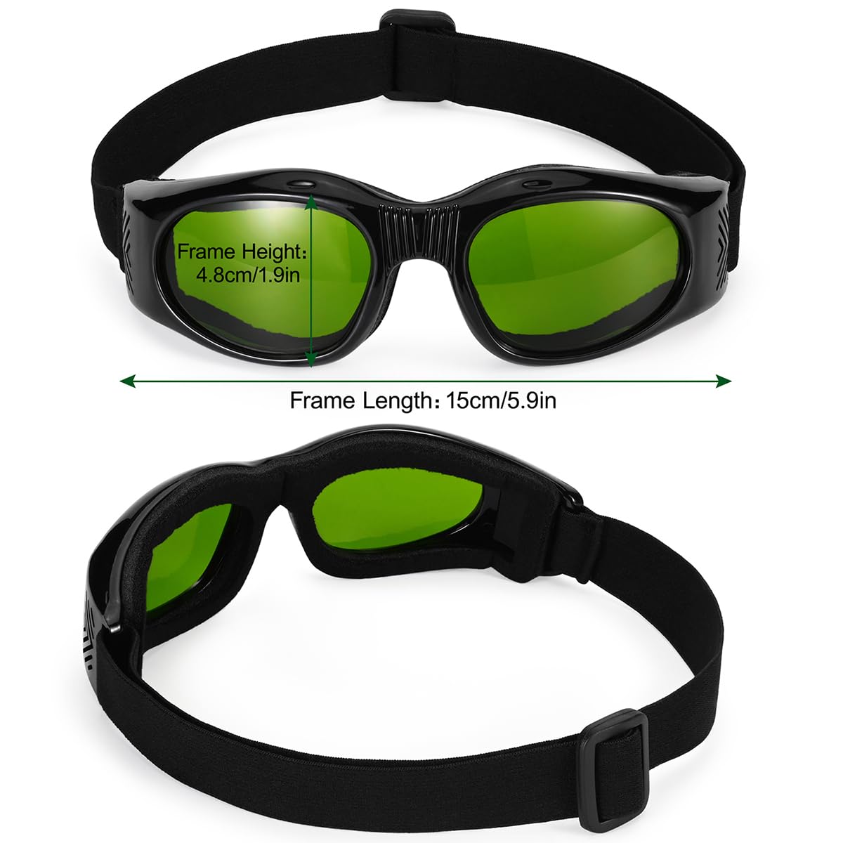 Gafas de seguridad láser para protección ocular de 200 nm-450 nm/800 nm-2000 nm/1064 nm de longitud de onda, grabador láser, gafas protectoras de corte láser