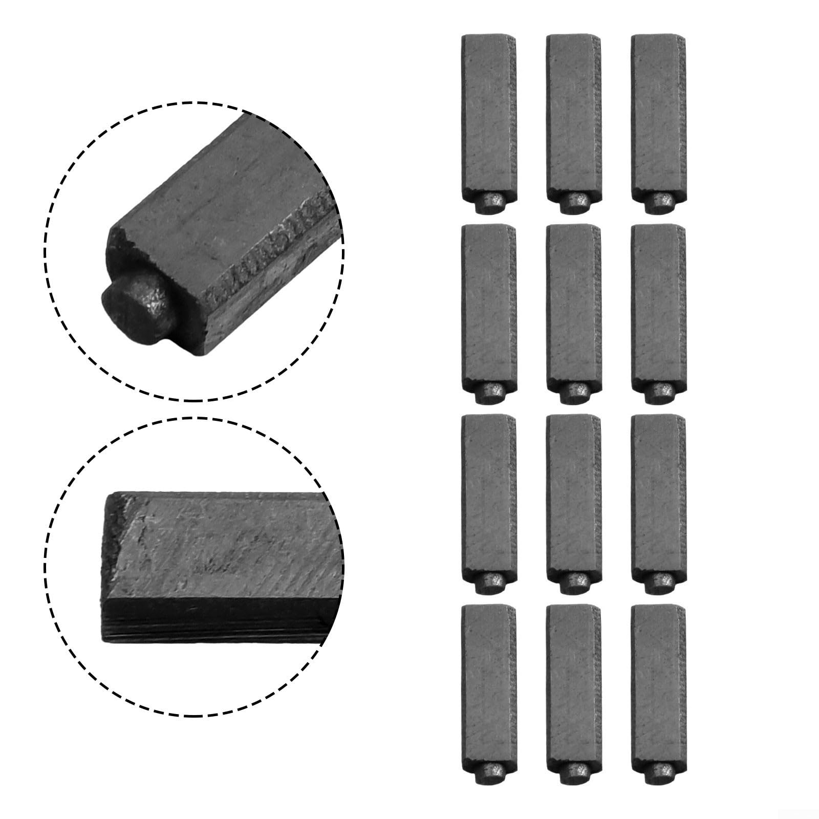 12pcs Spazzole di Carbonio per Asciugacapelli Elettrico Ancoraggio Motore 4x5 5x17mm Compatibile Set di Ricambio