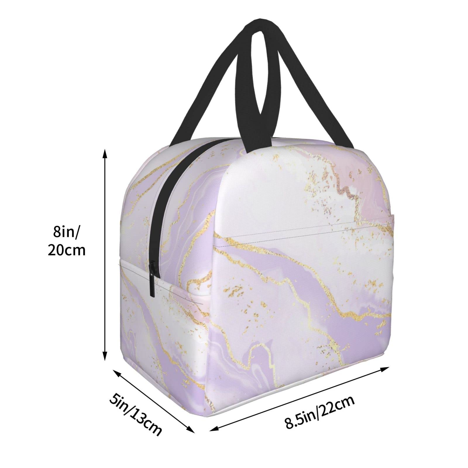 Boîte à Déjeuner Isotherme En Marbre Bleu Pour Le Travail, Les Voyages