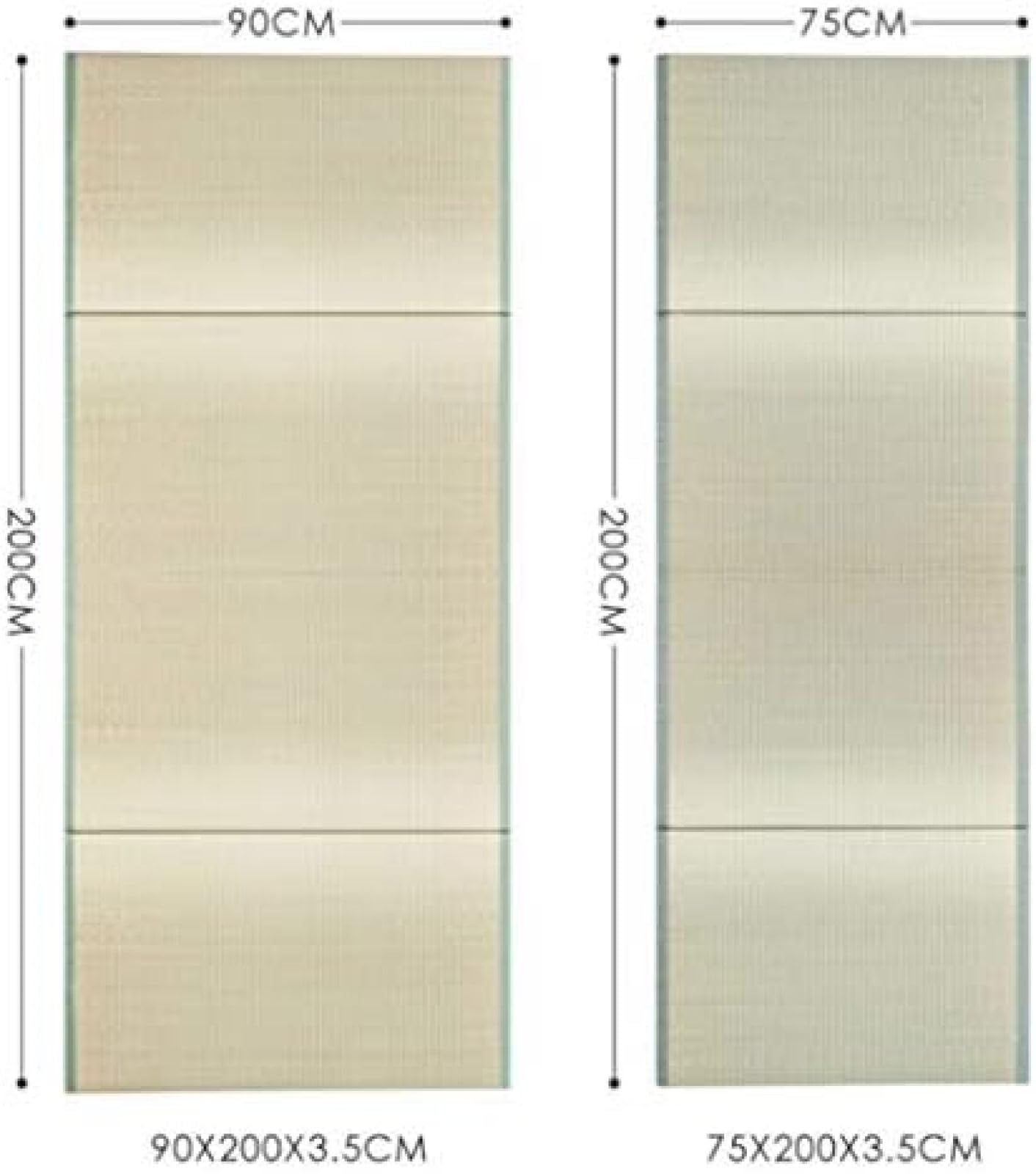 Tappetino tradizionale giapponese per tatami per meditazione, yoga, sala zen, letto, materassino pieghevole per dormire, verde