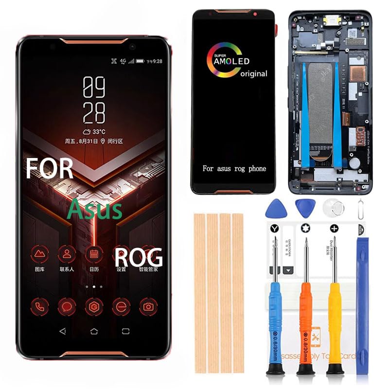 Amazon.com: [Black Frame] Amoled LCD for Asus ROG Phone Digitizer